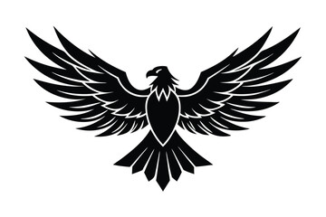eagle creative logo silhouette, symbol, Illustration Unique Design with white background