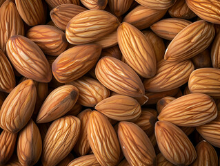 Close-Up Photo of Shelled Almonds Texture