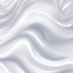 Naklejka premium Soft Pastel White Shiny Satin Silk Swirl Abstract Wave Background
