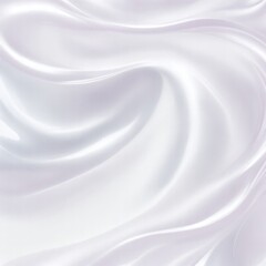 Soft Pastel White Shiny Satin Silk Swirl Abstract Wave Background