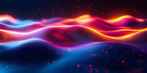 Obraz premium Glare simple dynamic geometric background