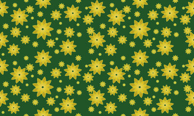 Seamless floral pattern consisting of flowers and leaves placed in harmony. Use for home decoration, clothing. wall art, wallpaper, cover, banner, poster, interior decor, natural backgrounds.