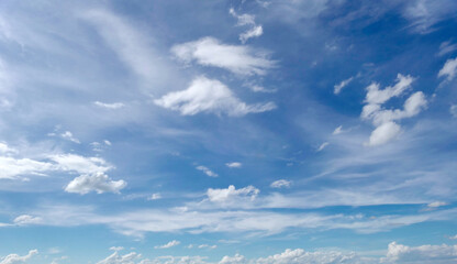 Fototapeta premium Blue sky with white clouds