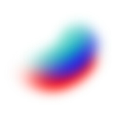 Colorful gradient beam of light with noise and blur effects. Gradient beam of light on transparent background. Colorful neon light glare