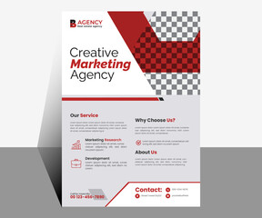 Elegant Creative agency, digital marketing agency,marketing modern layout, elegant, abstract business, flyer design for agency business and personal use.