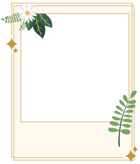 Beautiful polaroid frame