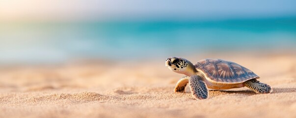 Hawaii's Pacific Ocean's mild waters are home to an endangered Hawaiian green sea turtle.