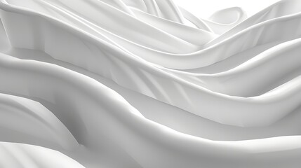 Obraz premium Abstract white background with 3D lines pattern minimal