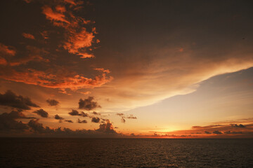 sunset orange skies