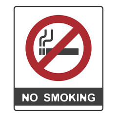 NO SMOKING, NO VAPING, flat logo