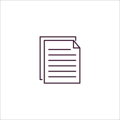 article outline icon. Linear vector from programming concept. Thin line article icon isolated on white background