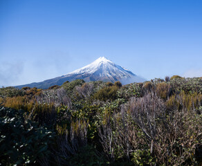 Fototapeta premium View of Mt Taranaki from Pouakai Circuit Track. Egmont National park. New Zealand.