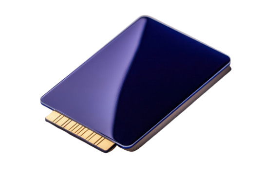 Stylish SIM card with a sleek design, perfect for technology and communication themes in stock photography.