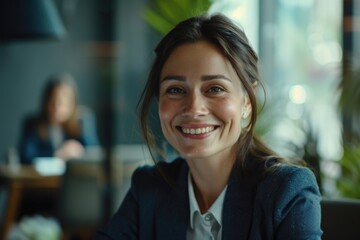 Obraz premium A woman enjoying a meal at a table in a cozy restaurant