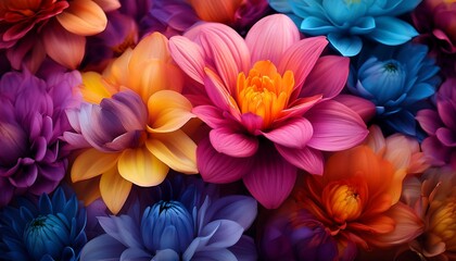 Obraz premium Nature’s Art: Macro Photography of Flower Petals