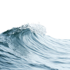 Ocean wave crashing in the sun