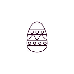 easter eggs outline icon. Linear vector from religion concept. Thin line easter eggs icon isolated on white background