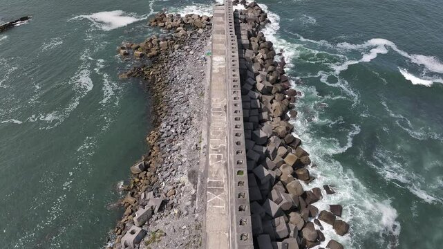 Faro de Punta Galea de Getxo en Bizkaia Pais Vasco