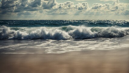 Obraz premium waves on the beach