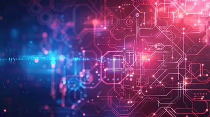 Abstract AI in healthcare backdrop with advanced technology motifs and space for overlaying health-related content or updates