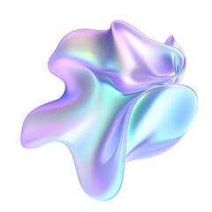 Abstract iridescent shape