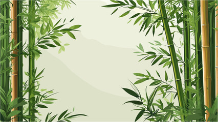 Tropical Bamboo Backdrop with Modern Asian Aesthetics