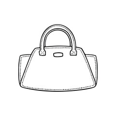 illustration of a handbag, showcasing its simple yet elegant design