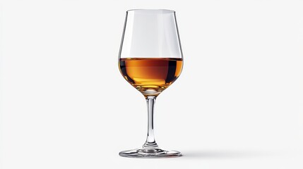 Cordial glass clipart, element, 3D illustration, realistic, isolated on white background