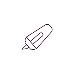 highlight outline icon. Linear vector from tools concept. Thin line highlight icon isolated on white background