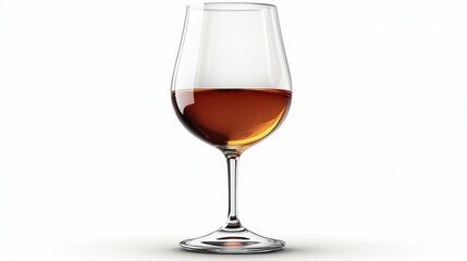 Port glass clipart, element, 3D illustration, realistic, isolated on white background