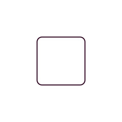 basic square outline icon. Linear vector from tools concept. Thin line basic square icon isolated on white background