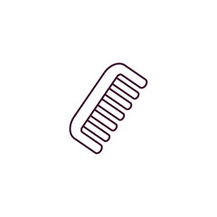 Obraz premium combs outline icon. Linear vector from tools concept. Thin line combs icon isolated on white background