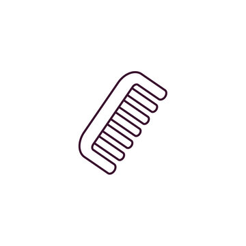recommend clip art: combs outline icon. Linear vector from tools concept. Thin line combs icon isolated on white background