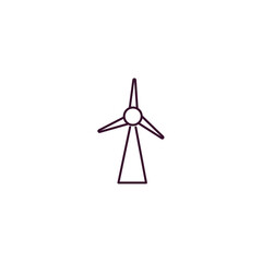 windmills outline icon. Linear vector from tools concept. Thin line windmills icon isolated on white background