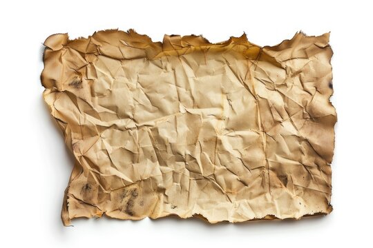 A ripped edge of a paper reveals a snippet of text, ideal for use in illustrations or as a design element