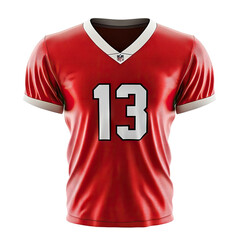 Red football jersey with #13