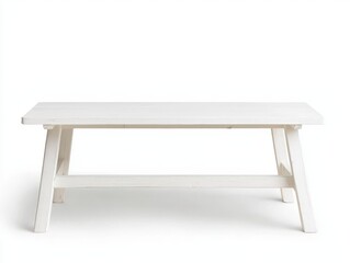 Fototapeta premium Empty white table top with shadow, perfect for showcasing products, minimalist design.