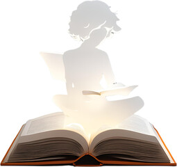 책을 읽는 사람의 평온하고 여유로운 독서 장면