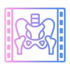 pelvis Line Gradient Icon
