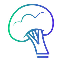 spleen Line Gradient Icon