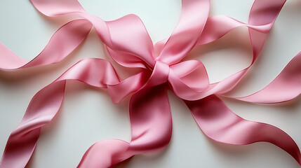 Fototapeta premium Professional Flyer Design with Prominent Pink Ribbon