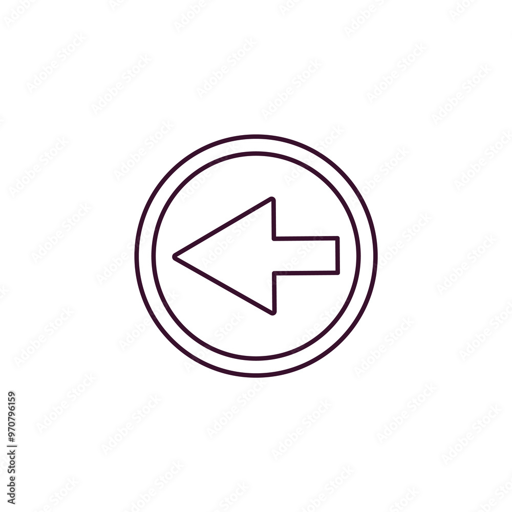 Poster reduce outline icon. linear vector from user interface concept. thin line reduce icon isolated on wh