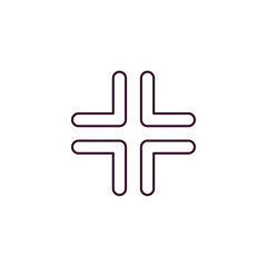 Fototapeta premium swirly arrow outline icon. Linear vector from user interface concept. Thin line swirly arrow icon isolated on white background