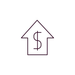 box plot outline icon. Linear vector from user interface concept. Thin line box plot icon isolated on white background