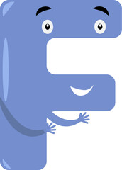 Cute Letter Alphabet F