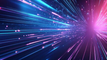 Fototapeta premium Abstract Digital Light Streaks