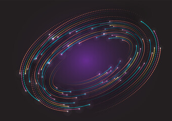 Abstract background with 3D circles elements