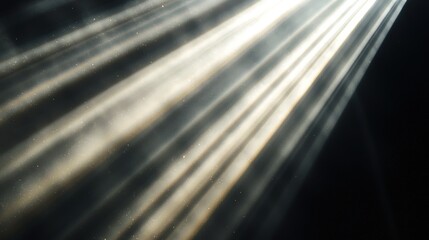Light beams through smoke