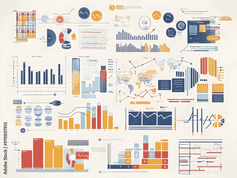 Poster this comprehensive infographic presents a diverse array of data visualization techniques and analyti