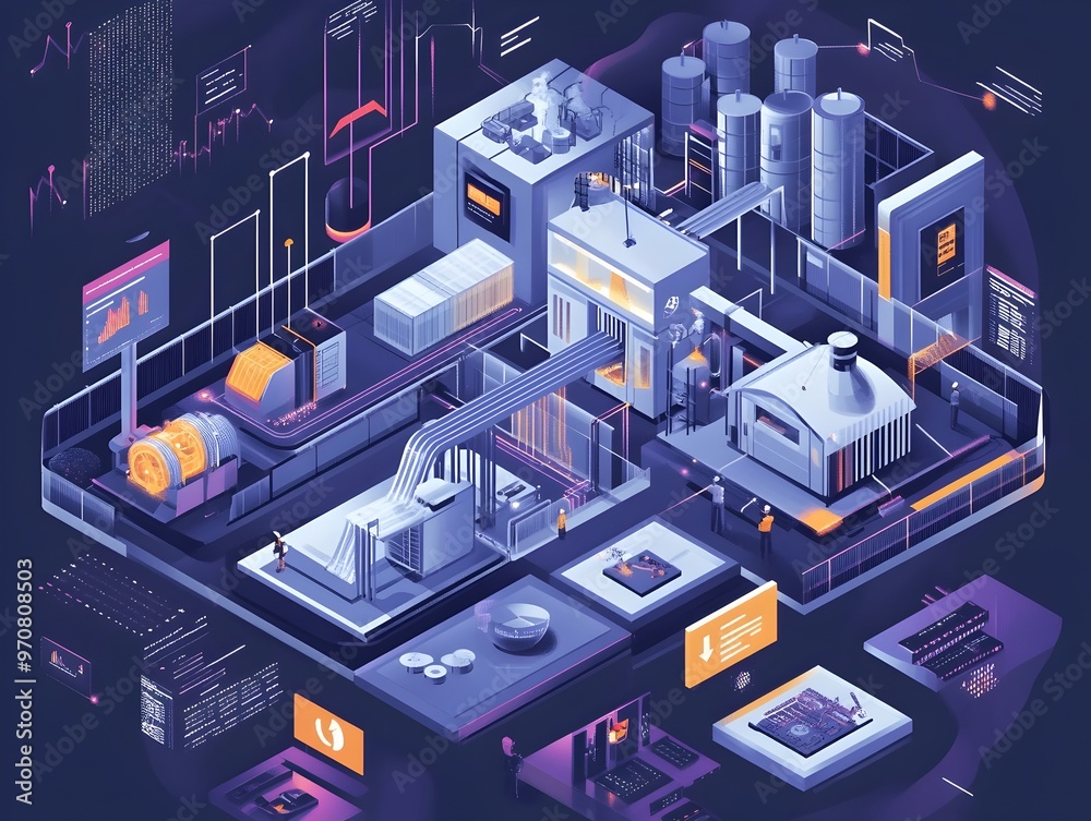 Poster futuristic 3d infographic showcasing the and visualization of complex digital data,information syste